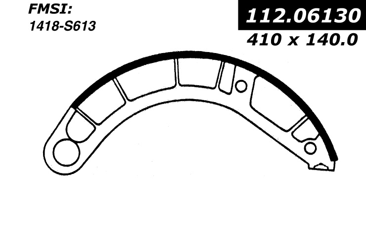 112.06130 Riveted Brake Shoes 805890156383