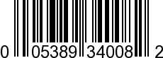 UPC-A <b>005389340080 / 0 05389 34008 0