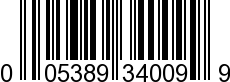 UPC-A <b>005389340092 / 0 05389 34009 2