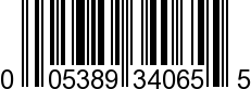 UPC-A <b>005389340656 / 0 05389 34065 6