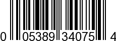 UPC-A <b>005389340751 / 0 05389 34075 1