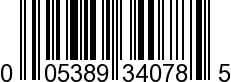 UPC-A <b>005389340780 / 0 05389 34078 0