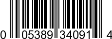 UPC-A <b>005389340915 / 0 05389 34091 5