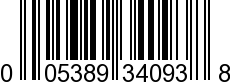 UPC-A <b>005389340930 / 0 05389 34093 0