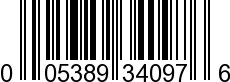 UPC-A <b>005389340973 / 0 05389 34097 3