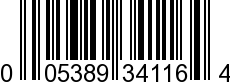 UPC-A <b>005389341160 / 0 05389 34116 0