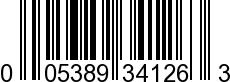 UPC-A <b>005389341269 / 0 05389 34126 9