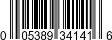 UPC-A <b>005389341414 / 0 05389 34141 4