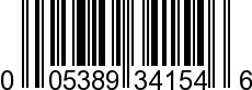 UPC-A <b>005389341542 / 0 05389 34154 2