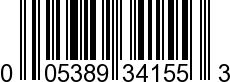 UPC-A <b>005389341553 / 0 05389 34155 3