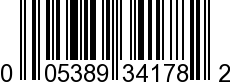 UPC-A <b>005389341784 / 0 05389 34178 4