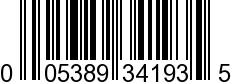 UPC-A <b>005389341937 / 0 05389 34193 7