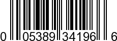 UPC-A <b>005389341966 / 0 05389 34196 6