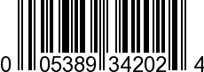 UPC-A <b>005389342022 / 0 05389 34202 2