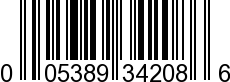 UPC-A <b>005389342081 / 0 05389 34208 1