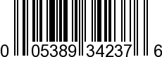 UPC-A <b>005389342378 / 0 05389 34237 8