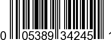 UPC-A <b>005389342450 / 0 05389 34245 0