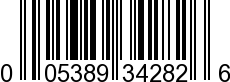 UPC-A <b>005389342828 / 0 05389 34282 8