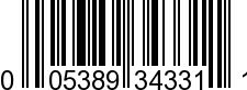 UPC-A <b>005389343316 / 0 05389 34331 6