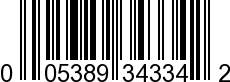 UPC-A <b>005389343349 / 0 05389 34334 9