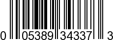 UPC-A <b>005389343375 / 0 05389 34337 5