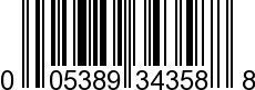 UPC-A <b>005389343584 / 0 05389 34358 4