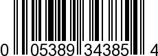 UPC-A <b>005389343856 / 0 05389 34385 6