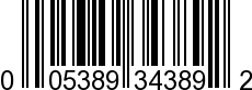 UPC-A <b>005389343896 / 0 05389 34389 6