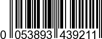 EAN-13: 005389343921 / 0 005389 343921