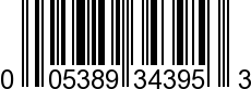 UPC-A <b>005389343951 / 0 05389 34395 1