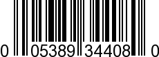 UPC-A <b>005389344087 / 0 05389 34408 7