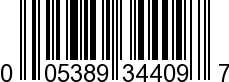 UPC-A <b>005389344091 / 0 05389 34409 1