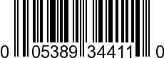 UPC-A <b>005389344113 / 0 05389 34411 3