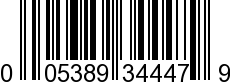 UPC-A <b>005389344474 / 0 05389 34447 4