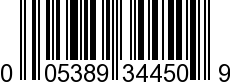 UPC-A <b>005389344505 / 0 05389 34450 5