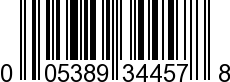 UPC-A <b>005389344579 / 0 05389 34457 9