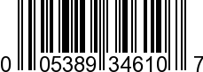 UPC-A <b>005389346105 / 0 05389 34610 5