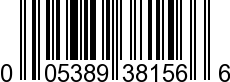 UPC-A <b>005389381568 / 0 05389 38156 8