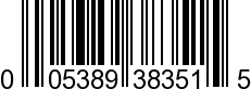 UPC-A <b>005389383511 / 0 05389 38351 1