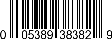 UPC-A <b>005389383823 / 0 05389 38382 3