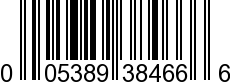 UPC-A <b>005389384660 / 0 05389 38466 0