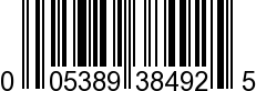 UPC-A <b>005389384921 / 0 05389 38492 1