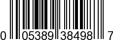 UPC-A <b>005389384984 / 0 05389 38498 4