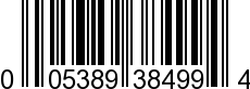 UPC-A <b>005389384994 / 0 05389 38499 4