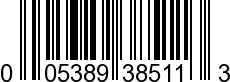 UPC-A <b>005389385115 / 0 05389 38511 5