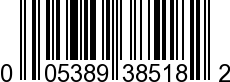 UPC-A <b>005389385180 / 0 05389 38518 0
