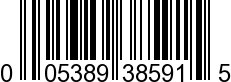 UPC-A <b>005389385918 / 0 05389 38591 8