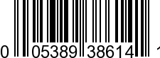 UPC-A <b>005389386140 / 0 05389 38614 0