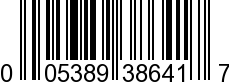 UPC-A <b>005389386413 / 0 05389 38641 3