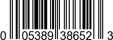 UPC-A <b>005389386520 / 0 05389 38652 0